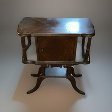 ANTIQUE Tisch Mit Raucher Humidor Kupfer Schrank 60Lx29Tx69H cm