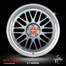 1-3  x 8,5x 19 Zoll 5x112 ET30 Keskin KT22 Retro Titan Grey Tiefbett Felge TGLP