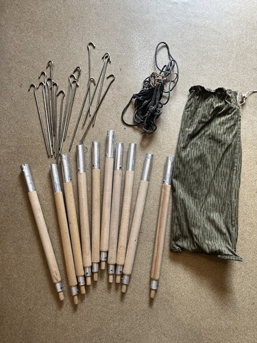 Ddr zeltstangen set - set, tasche