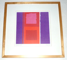 Cubic Heat signiert Amaina original  Kunstdruck 90er Jahre IKEA Druck 1999 Austr