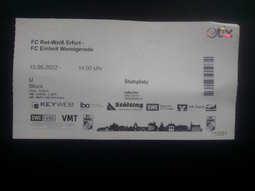 Rwe rot weiss erfurt 1 - rot,