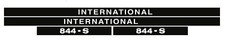 IHC Aufkleber international 844S Traktor Logo Emblem Sticker Label lang