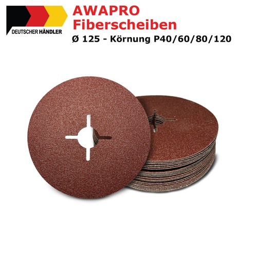 Awapro fiberscheiben 125mm - fiberscheiben,