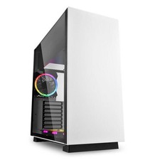Sharkoon PC Gehäuse PURE STEEL White RGB ATX weiß
