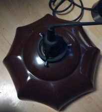 Lampenschirm Eckig Aus Blech In Dunkelbraun 97401/04