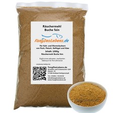 RäucherMehl Buche 1000g = 3500ml zum Räuchern von Fisch, Fleisch, Geflügel, TOP!