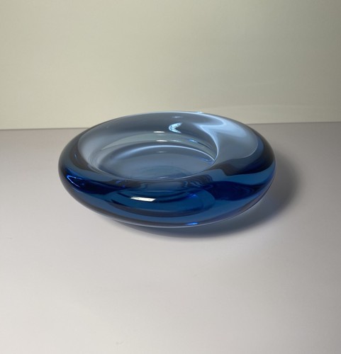 Blaue vintage glasschale von - blaue,