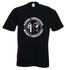 ANIMAL LIBERATION T-SHIRT - Vegetarisch Vegan Rechte Test Politisch