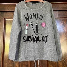 Damen Pullover Princess Gr.44 Grau Wie neu