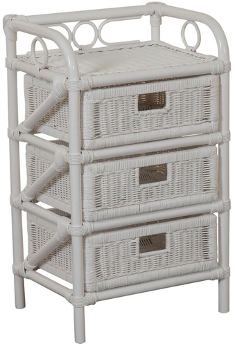 Rattan kommode badregal 3 - ,