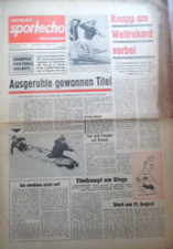 DEUTSCHES SPORTECHO 10. August