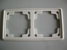 Gira Standard 2 fach Rahmen alt alte Serie weiß 1848 Elektro Steckdosen Schalter