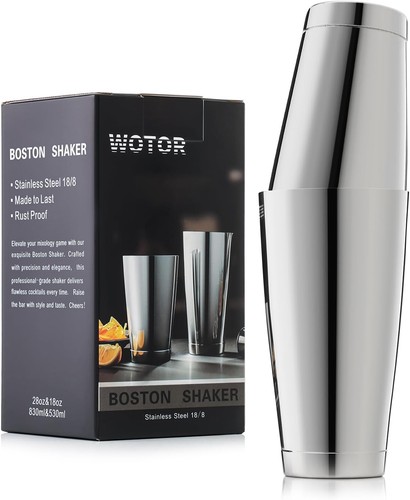 Wotor boston cocktail shaker - boston,