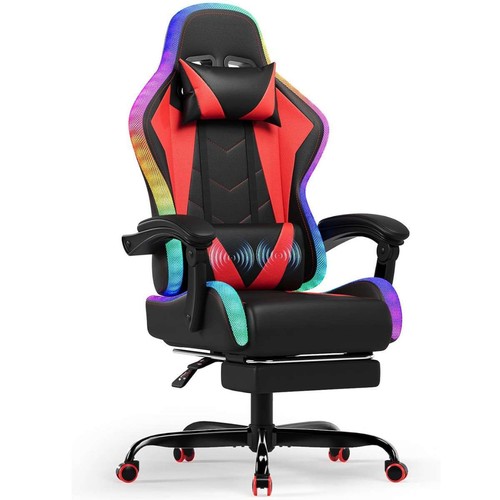 Ergonomischer led gamingstuhl - ergonomischer,