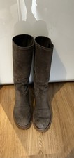 Schöne dunkelgraue PRADA Vintage Stiefel, Gr. 40,  getragener, guter Zustand