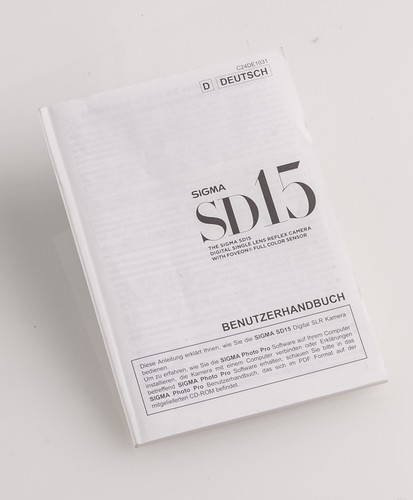 Benutzerhandbuch sigma sd15 - sigma,