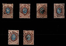 Rußland Russland Nr. 5 mit Nummern-Stempel 40, 2, 7, 104, 389, 26 #ZO923