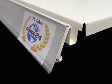 Tegometall Preisschienen grau 125 x 4 cm TE39 Scannerschiene Preisschild Zubehör