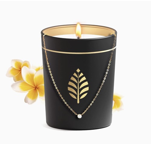 Kerze mit schmuck - mit,