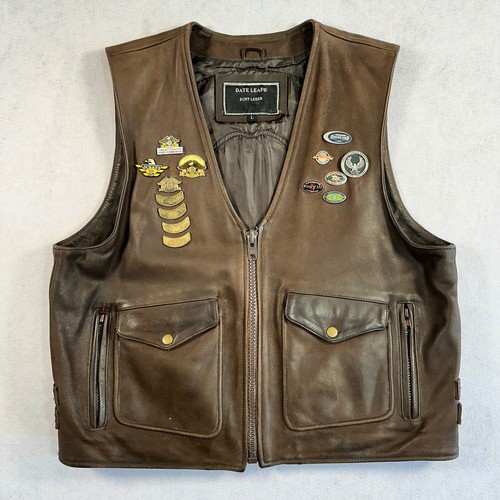 Date leaf leder biker - leaf,