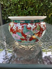 Chinesisch Porzellan Dekorativ Handbemalt Blumenmuster Vase/Topf