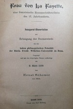 Frau von La Fayette, eine