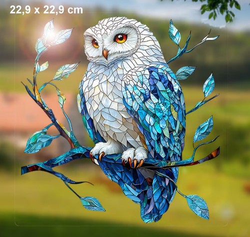Blaue eule folien - blaue,
