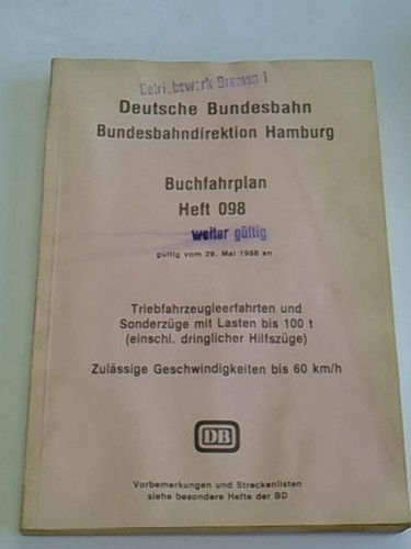 Buchfahrplan heft 098 - heft,
