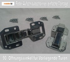 Aufschraubscharniere Küchenschrank Scharnier Möbelscharniere Schrankscharniere