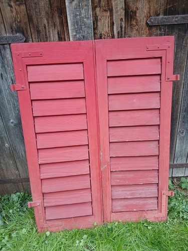 Paar fensterladen holz - paar,
