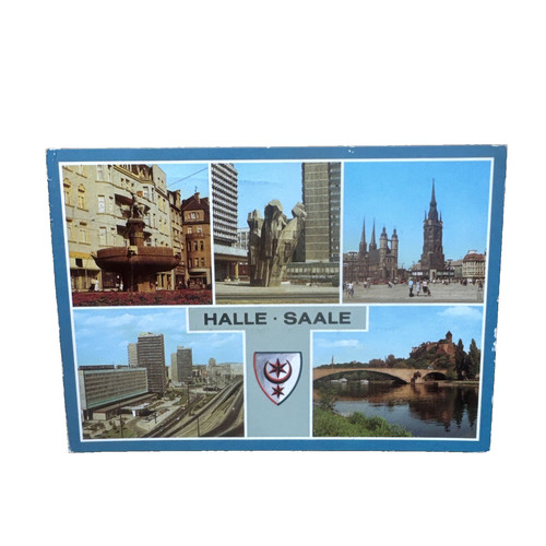 Postkarte halle saale - postkarte, ak