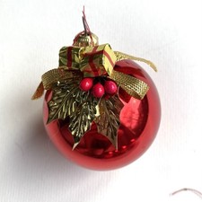 5 x Alte Weihnachtsbaum-Kugeln