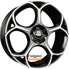 4x MAK MONZA Black Mirror Face 7,5x18 ET34 5x110 Alufelgen 18 Zoll