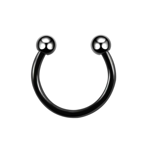 Silber hufeisen barbell septum - silber,