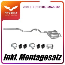 Saab 9-3 1.9 TiD (2004-2012) Auspuffanlage Mittelrohr+Endschalldämpfer Auspuff