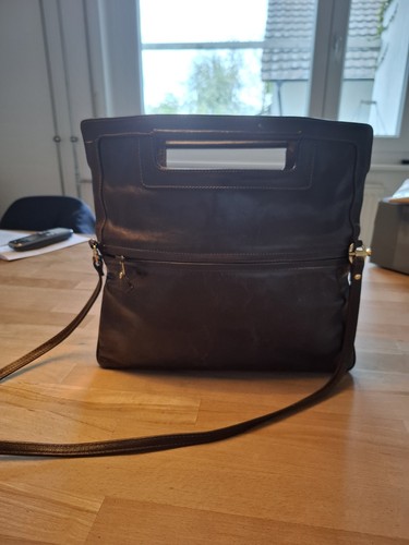 Lederhandtasche,dunkelbraun