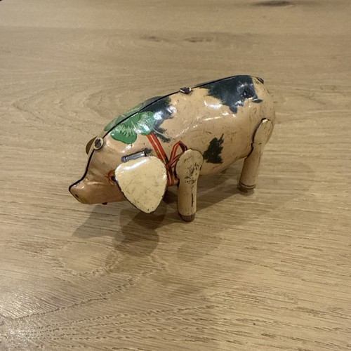 Blechspielzeug antik schwein - blechspielzeug,