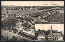 Planegg, Marie Elch, Ortsansicht, Ansichtskarte 1911 