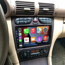 Android 15 Autoradio Apple Carplay GPS WIFI Für Mercedes C-Klasse W203 2000-2004