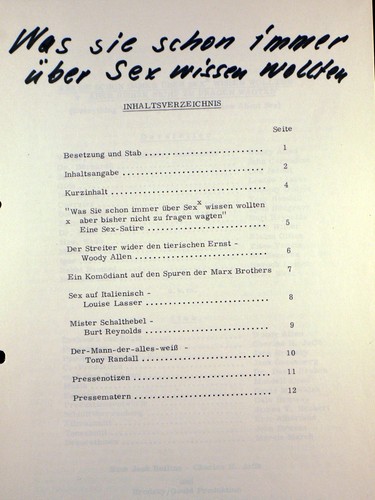 Was sie schon immer - , sex