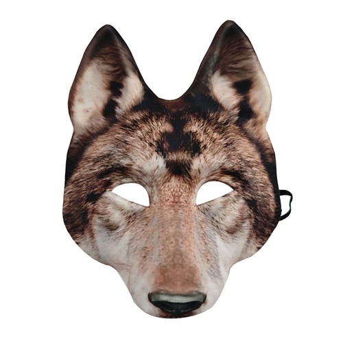 Wolfsmaske mit gummiband - wolfsmaske,