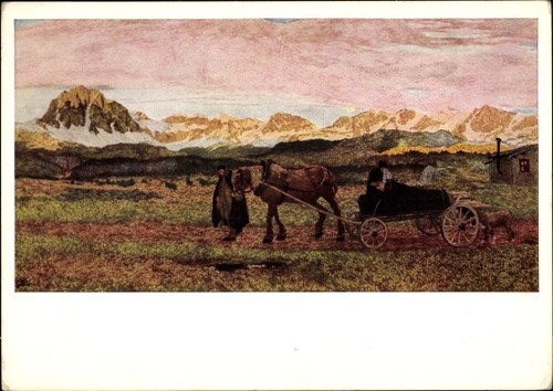 Künstler segantini - künstler, ak