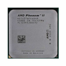   Phenom II X6 1045T CPU Six-Core 2.7GHz 6M 95W Socket AM3 Processor #WD9