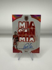 Topps 125 Jahre Bayern Thiago Alcantara /5 Mia San Mia Patch Auto Match-worn