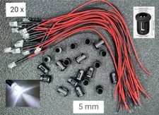 Spur N,z,H0 20x 5 mm Led Weiß
