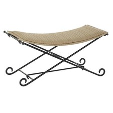 Barhocker DKD Home Decor   Schwarz Metall Hellbraun Rattan [94 x 49 x 44 cm]