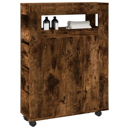 Badschrank schmal mit - schmal, rollen