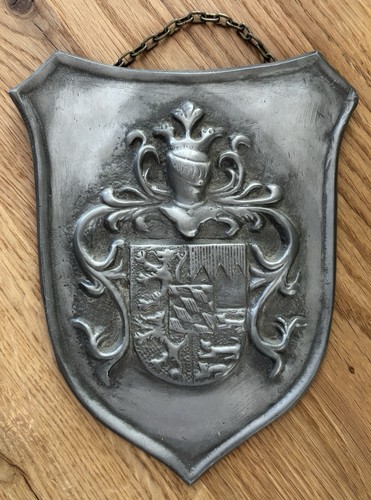 Zinn wappen bayern mit - wappen, kette