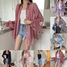 Mantel Sonnenschutz Kleidung mittellang Student Sommer dünn atmungsaktiv