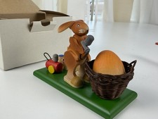 Erzgebirge Sammler Figur Erzi Hase Lackierer 10 cm mit OVP Top Zustand   